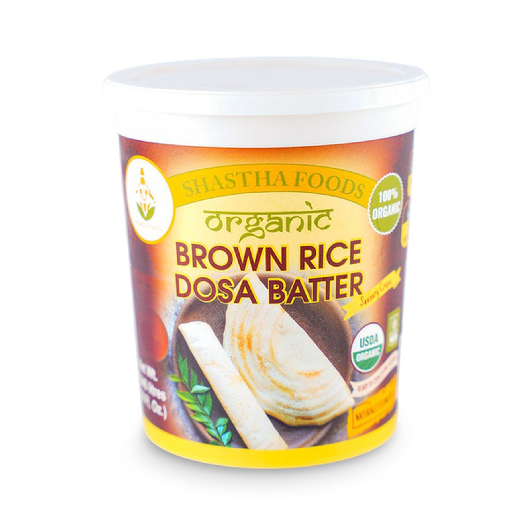 SHASTHA FOODS BROWN RICE DOSA BATTER ORGANIC 32 OZ