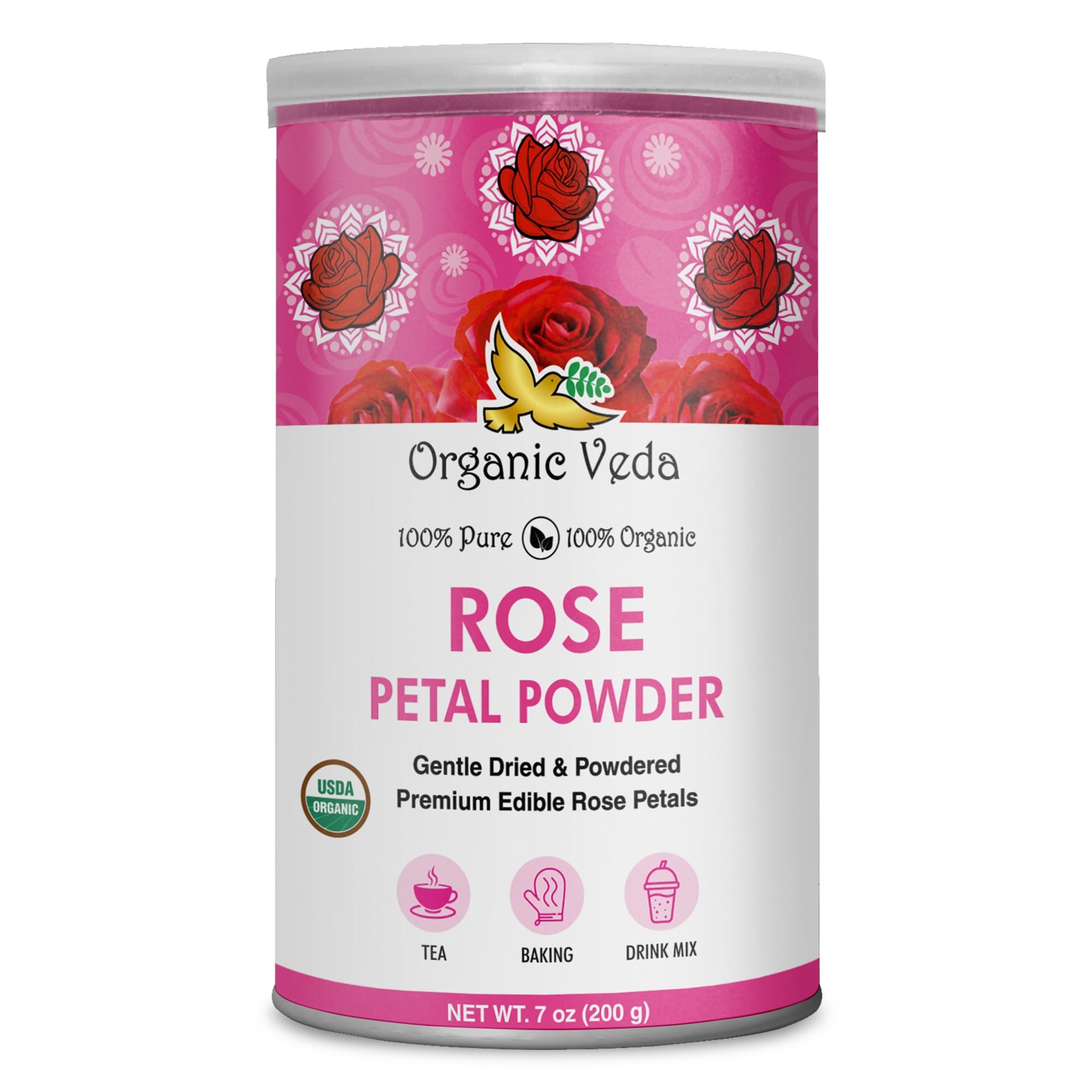Veda Org Rose Powder 100 GM 100 GM