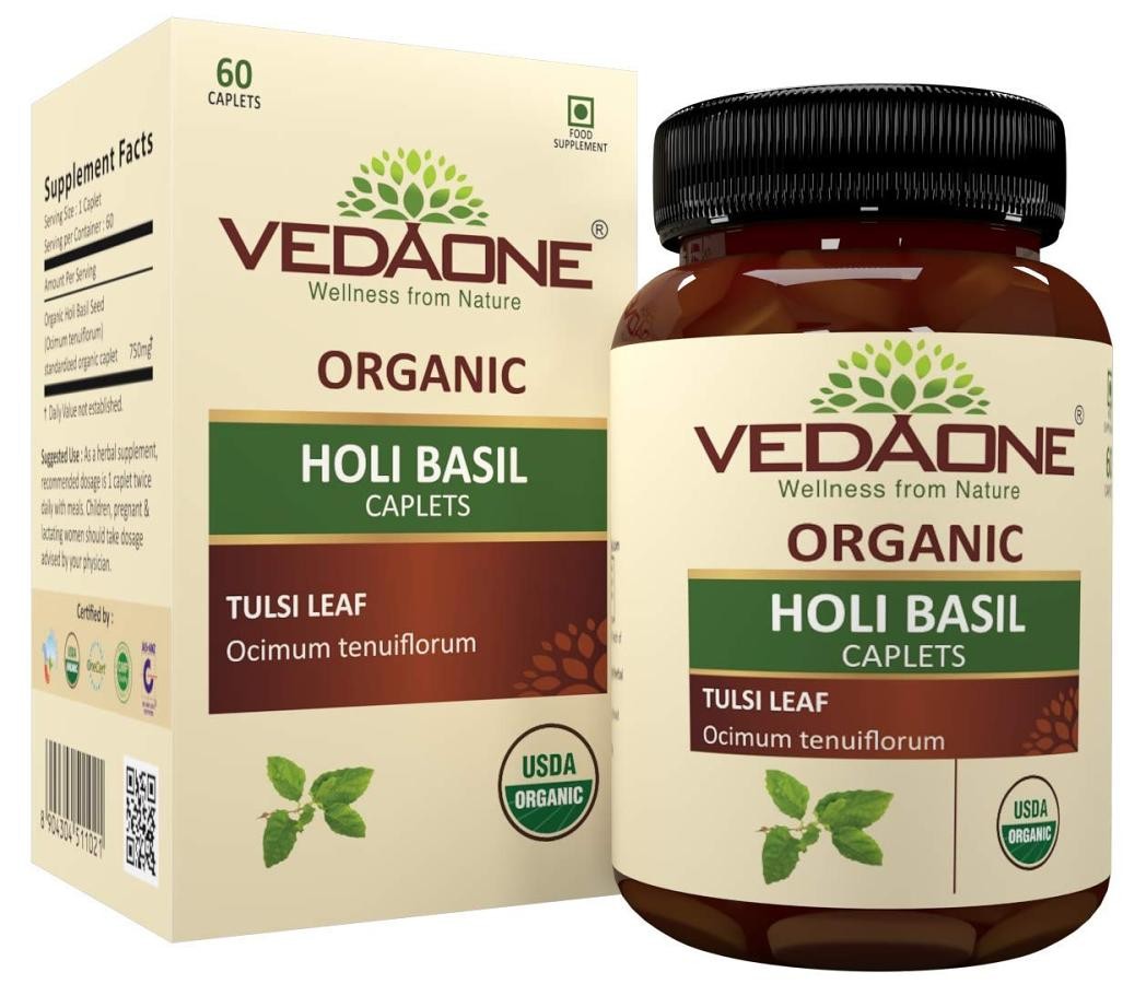 VEDAONE HOLI BASIL CAPLETS 60 COUNT