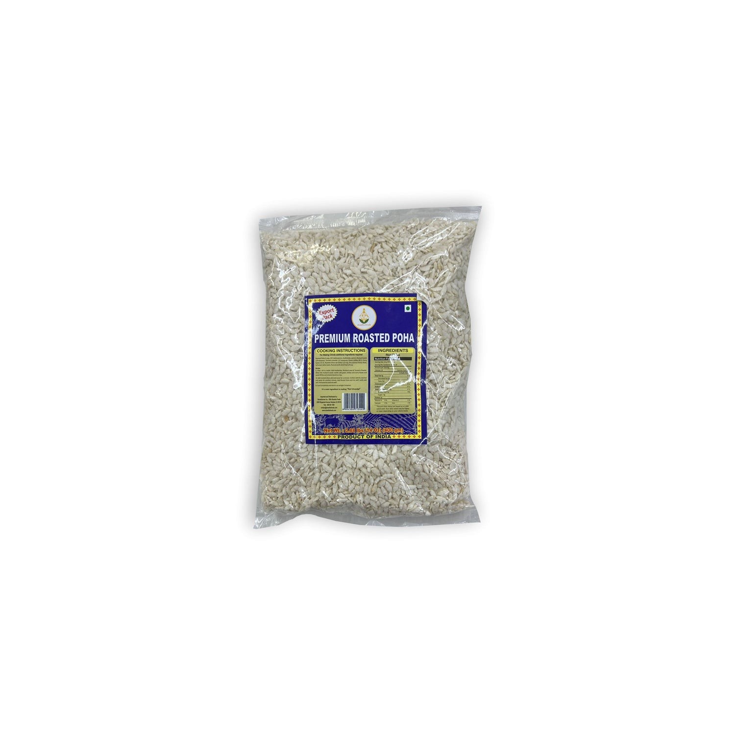SHASTHA ROASTED POHA PREMIUM 400 GM