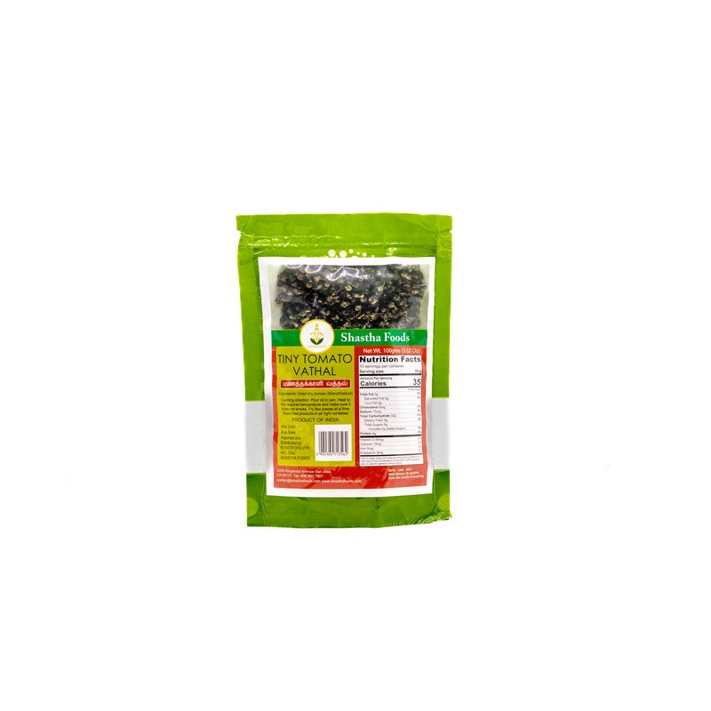 SHASTHA FOODS TINY TOMATO VATHAL 100 GM