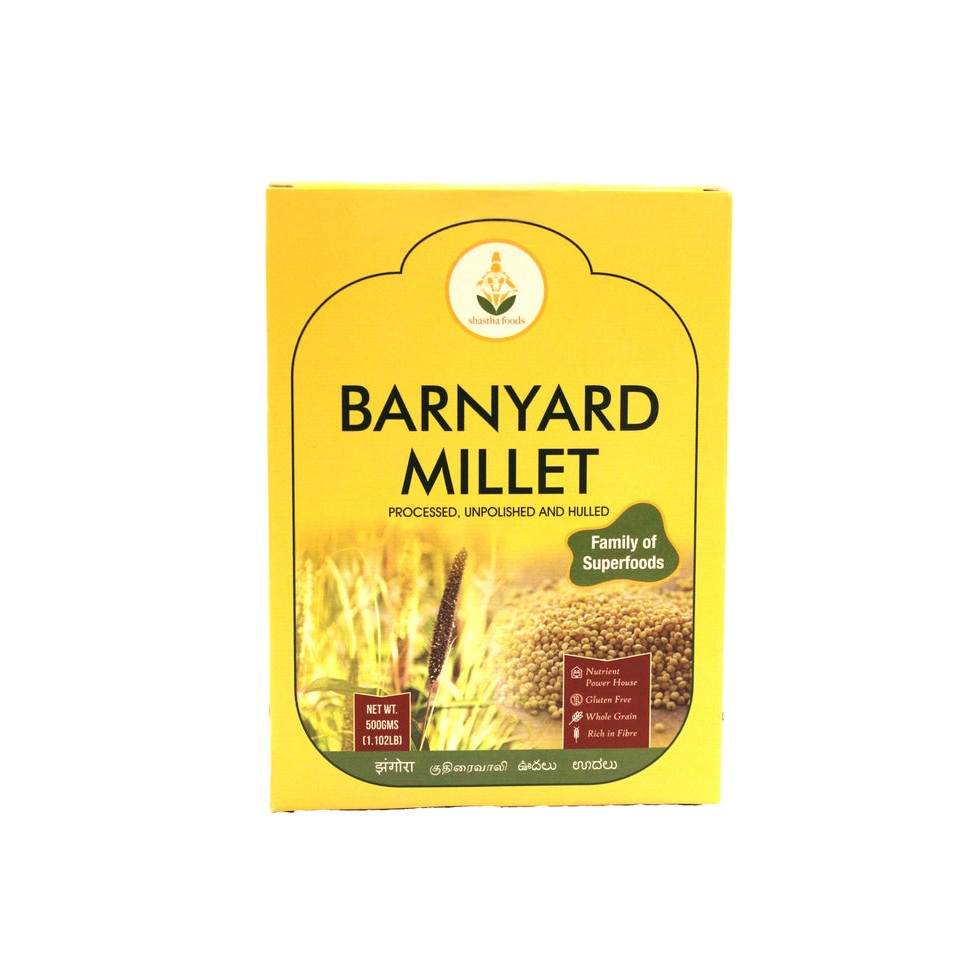 SHASTHA FOODS MILLET BARNYARD 500 GM