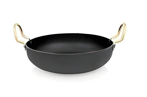 Iron Kadai Flat BottomNo.24 Cm 1 EACH