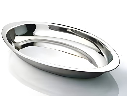 Stainless Steel Oval Curry Dish 20cm 1 EACH