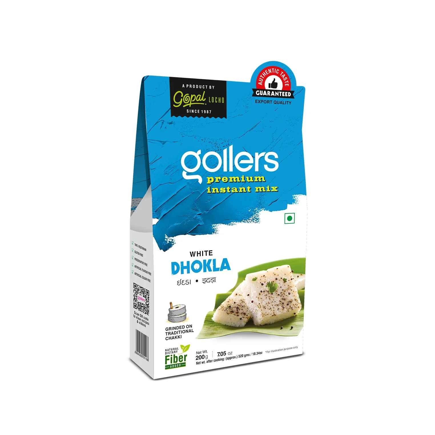 WHITE DHOKLA GOLLERS 500 GM