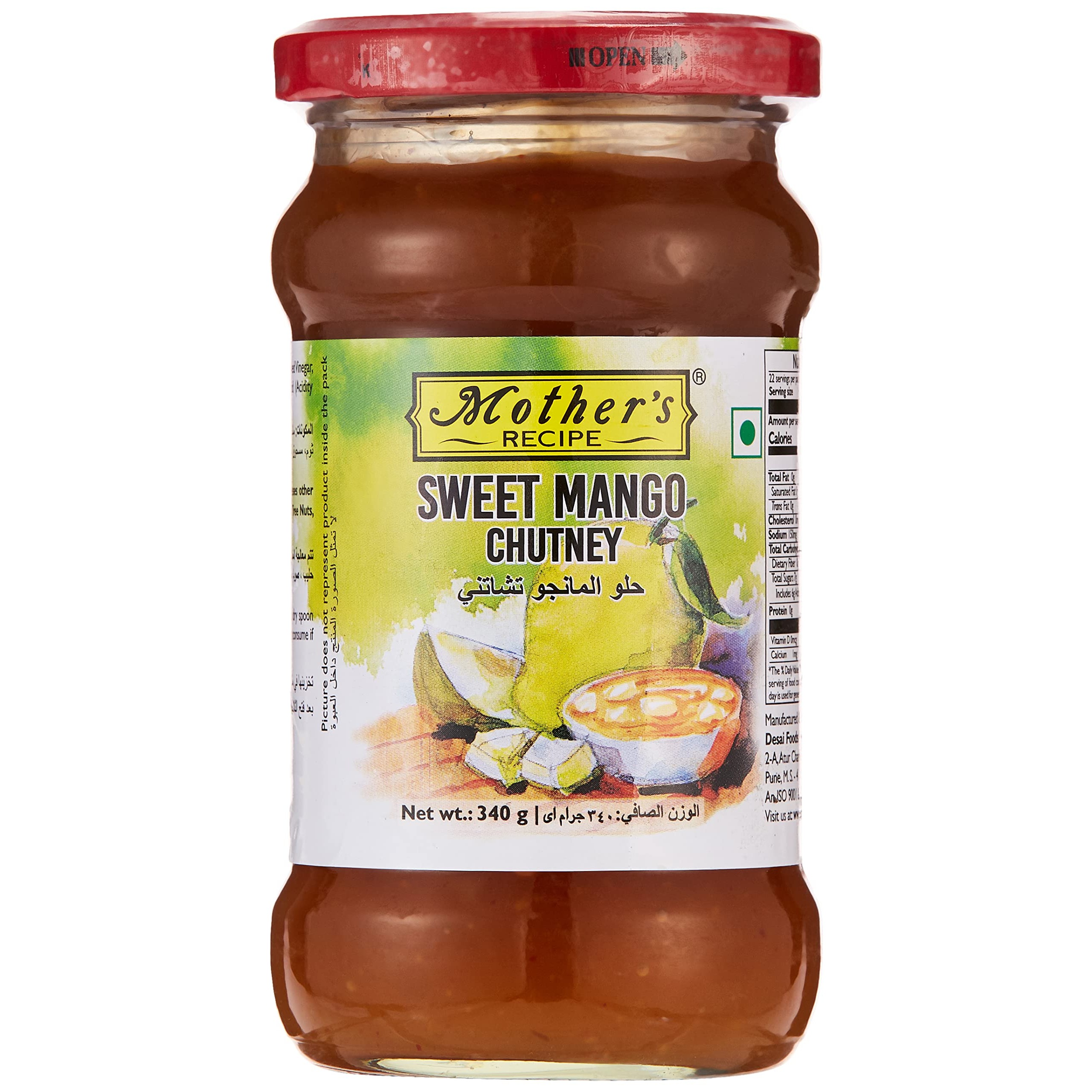 MOTHER MANGO CHUTNEY SWEET 340 GM
