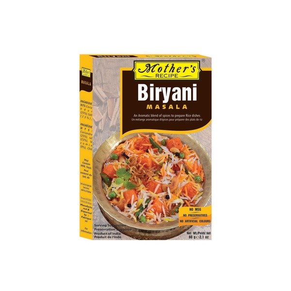 MOTHER BIRYANI MASALA CARD BOARD BOX 60 GM