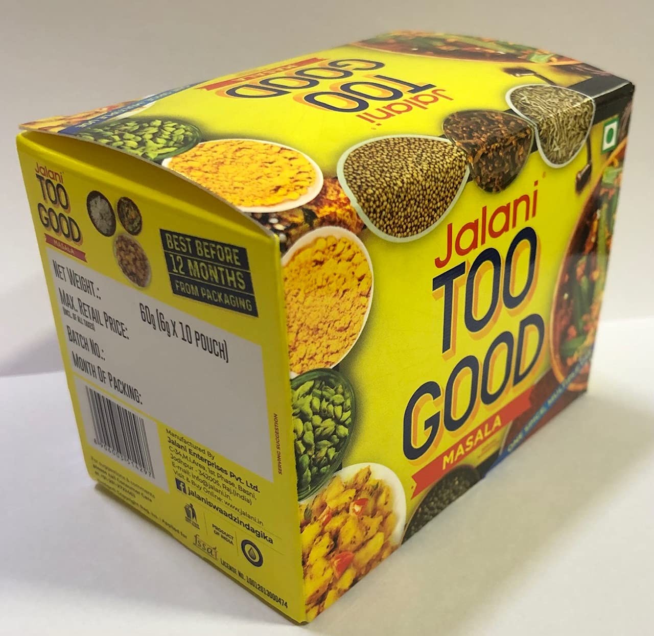 JALANI TOO GOOD MASALA 10POUCH 60 GM