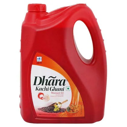 DHARA KACHI GHANI MUSTARD OIL 5 LTR