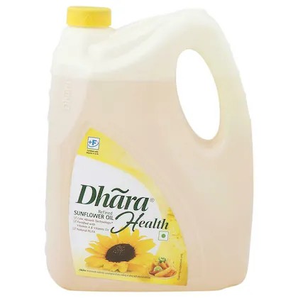 Dhara Sunflower Oil 5 LTR