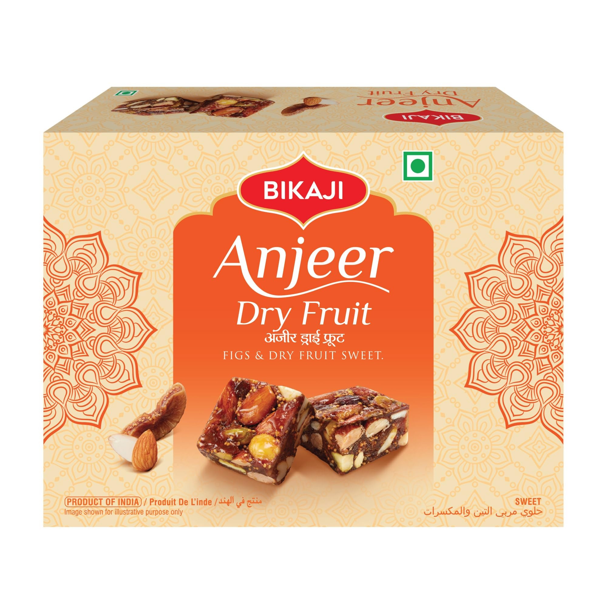 Bikaji Bikaji Anjeer Dry Fruit Burfee 8.8 OZ