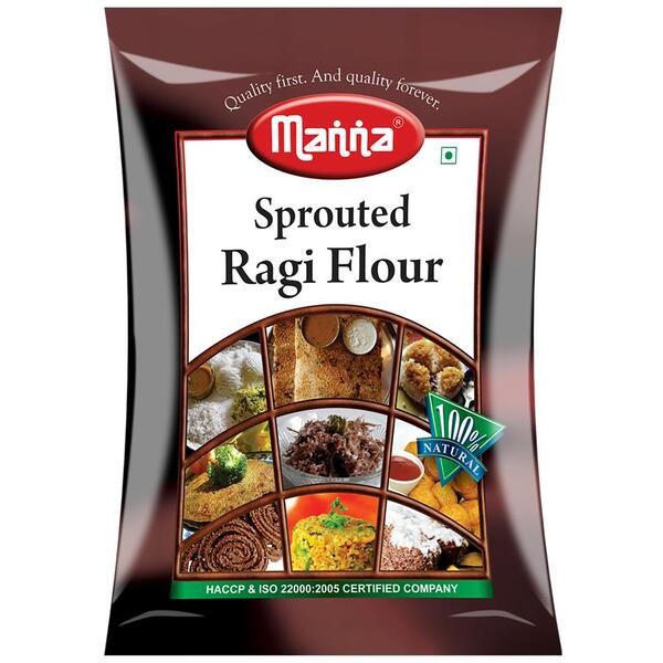 MANNA RAGI FLOUR SPROUTED 1 KG