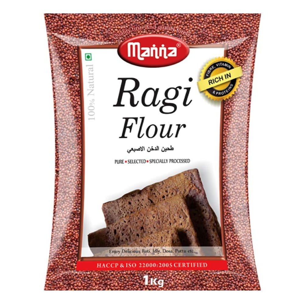 MANNA RAGI FLOUR PLAIN 1 KG