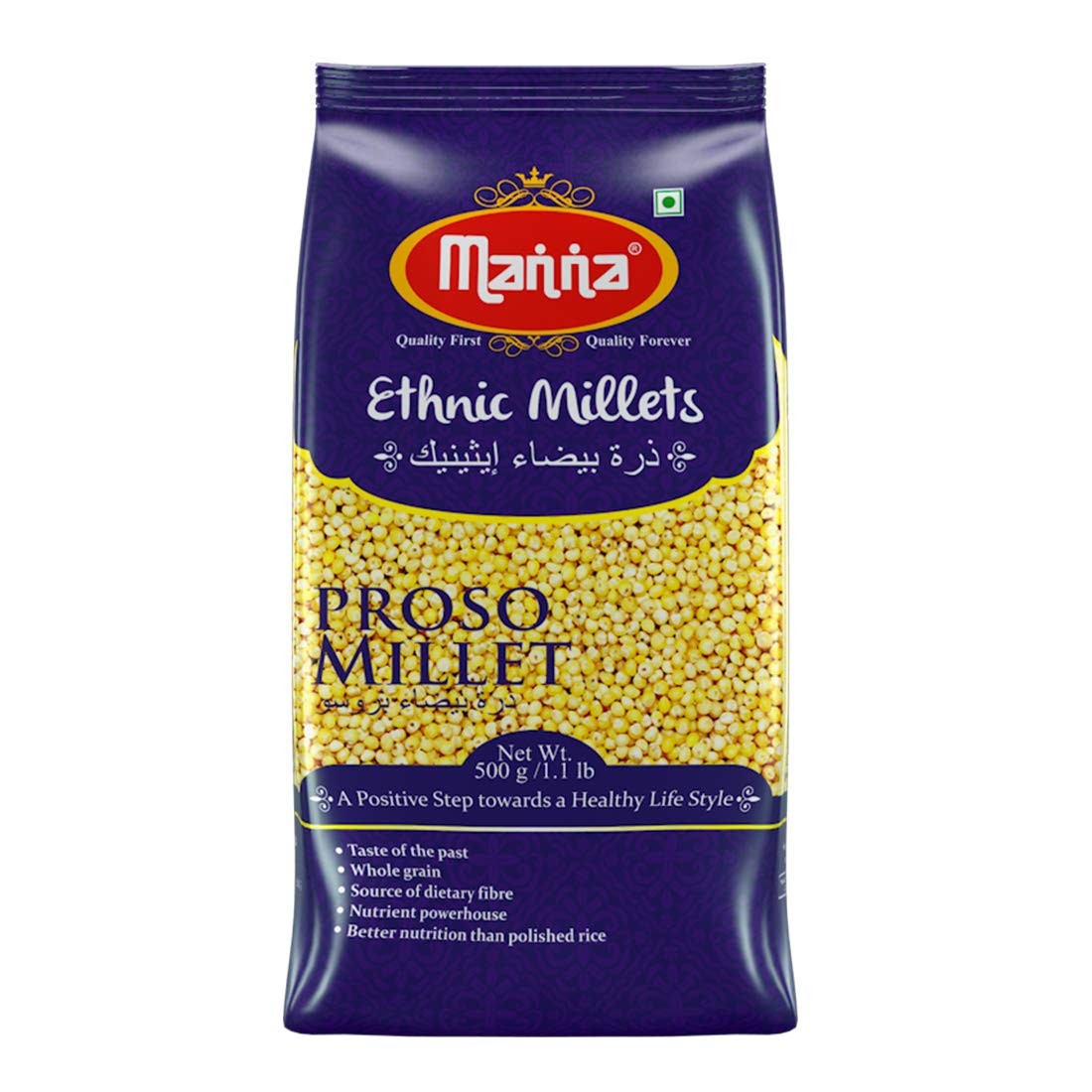 Manna Pearled Unpolished Ethnic Millets Proso Millet 1.1 LBS