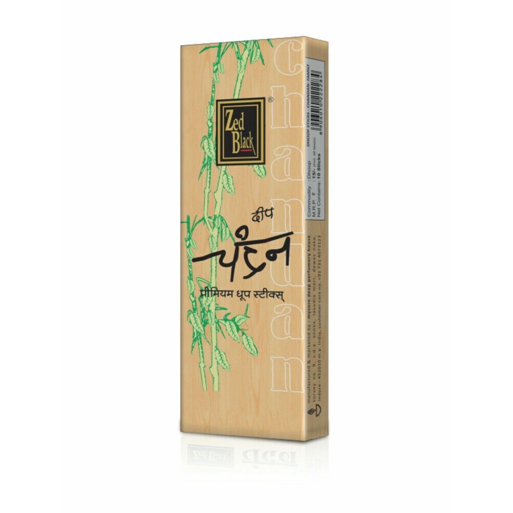 DHOOP STICK CHANDAN ZED BLACK 1 PACK