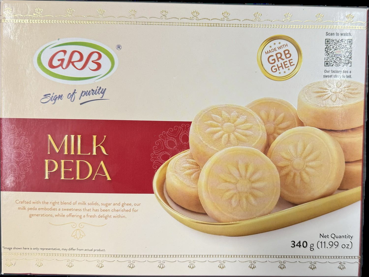 GRB Milk Peda 340 GM