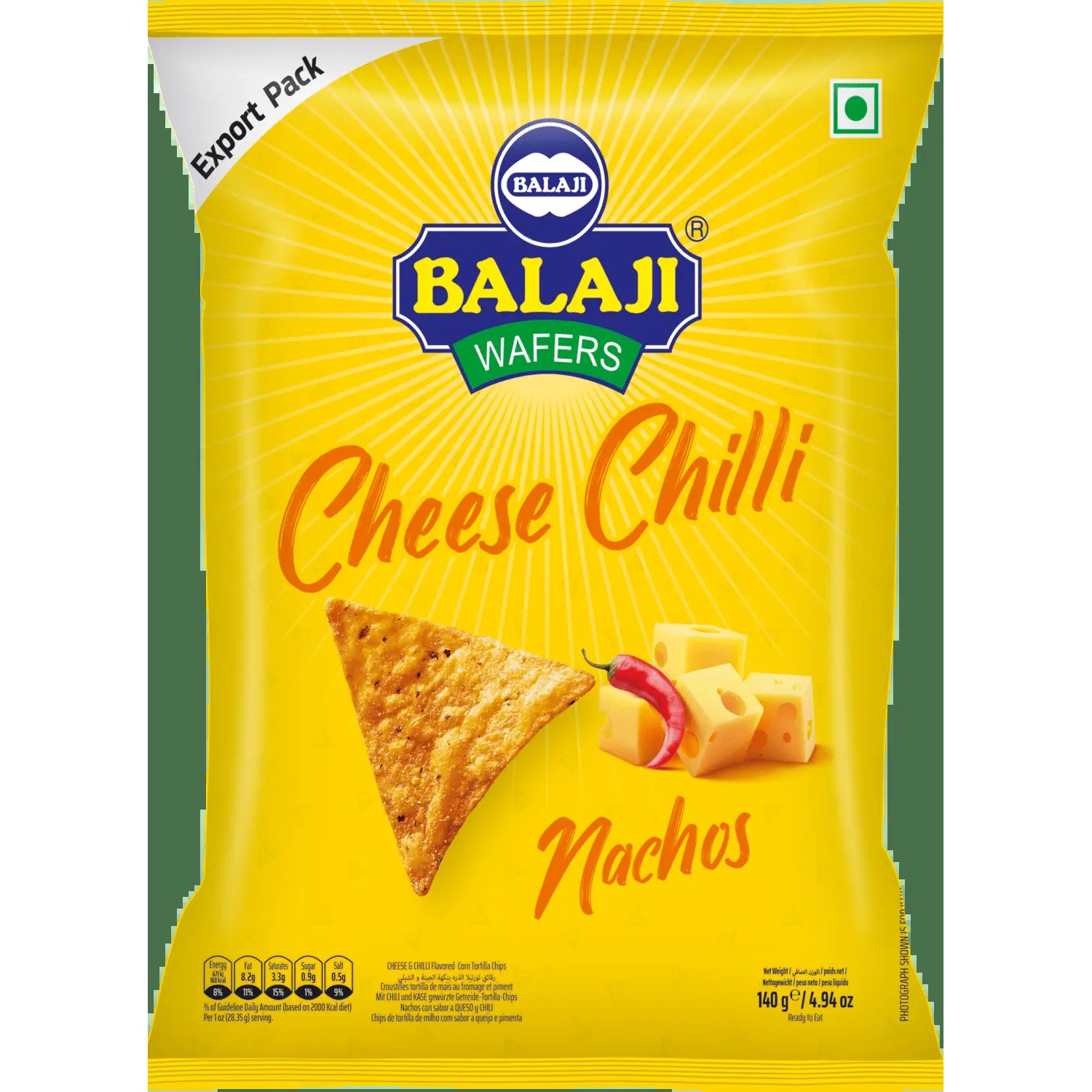 Balaji Chesse Chilli Nachos 140 GM