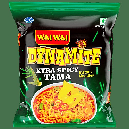 WAI WAI DYNAMITE INST NOODLES EXT SPICY 100 GM