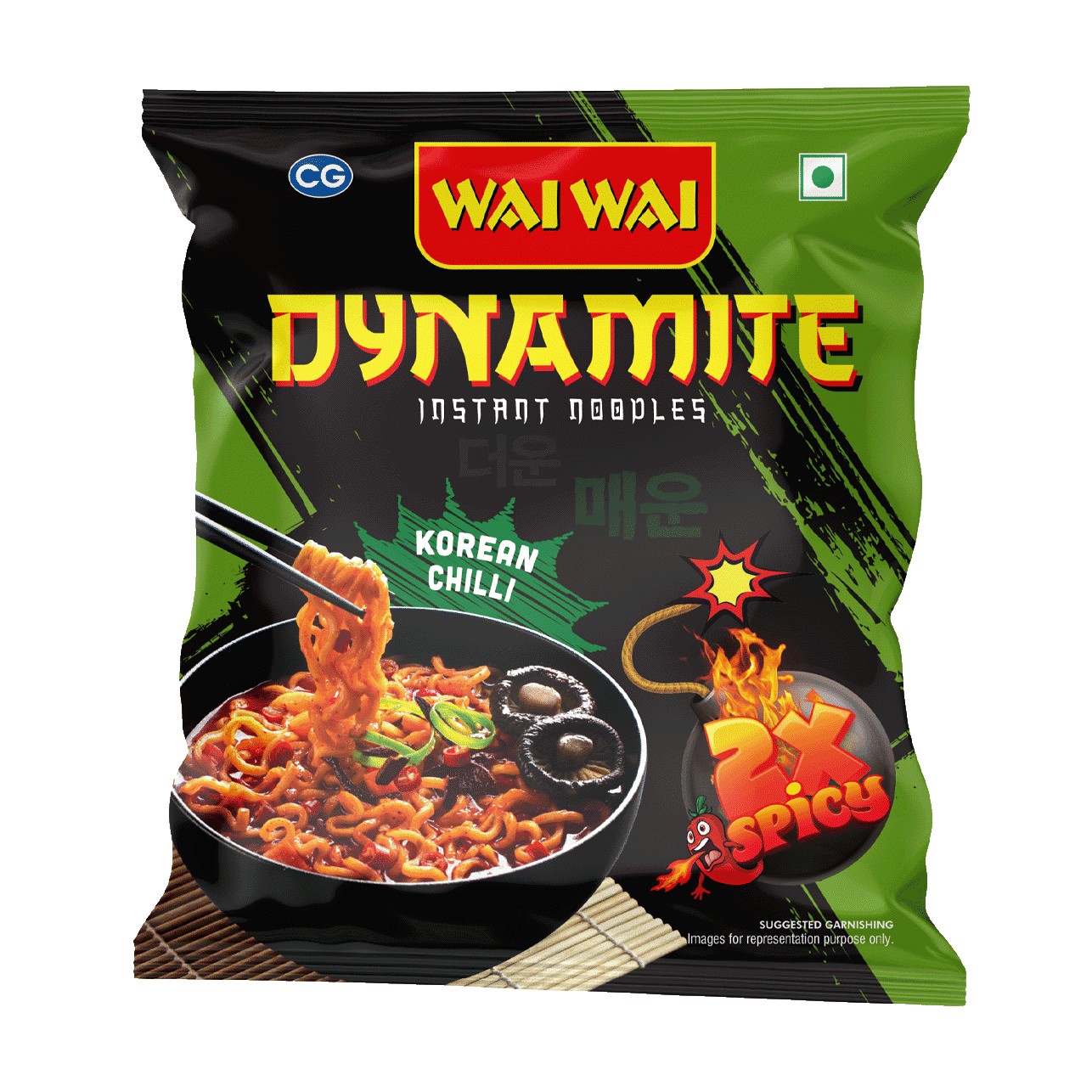 DYNAMITE KOREAN CHILLI INSTANT NOODLES WAIWAI 10 COUNT