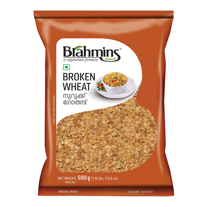BRAHMIN BROKEN WHEAT 500 GM