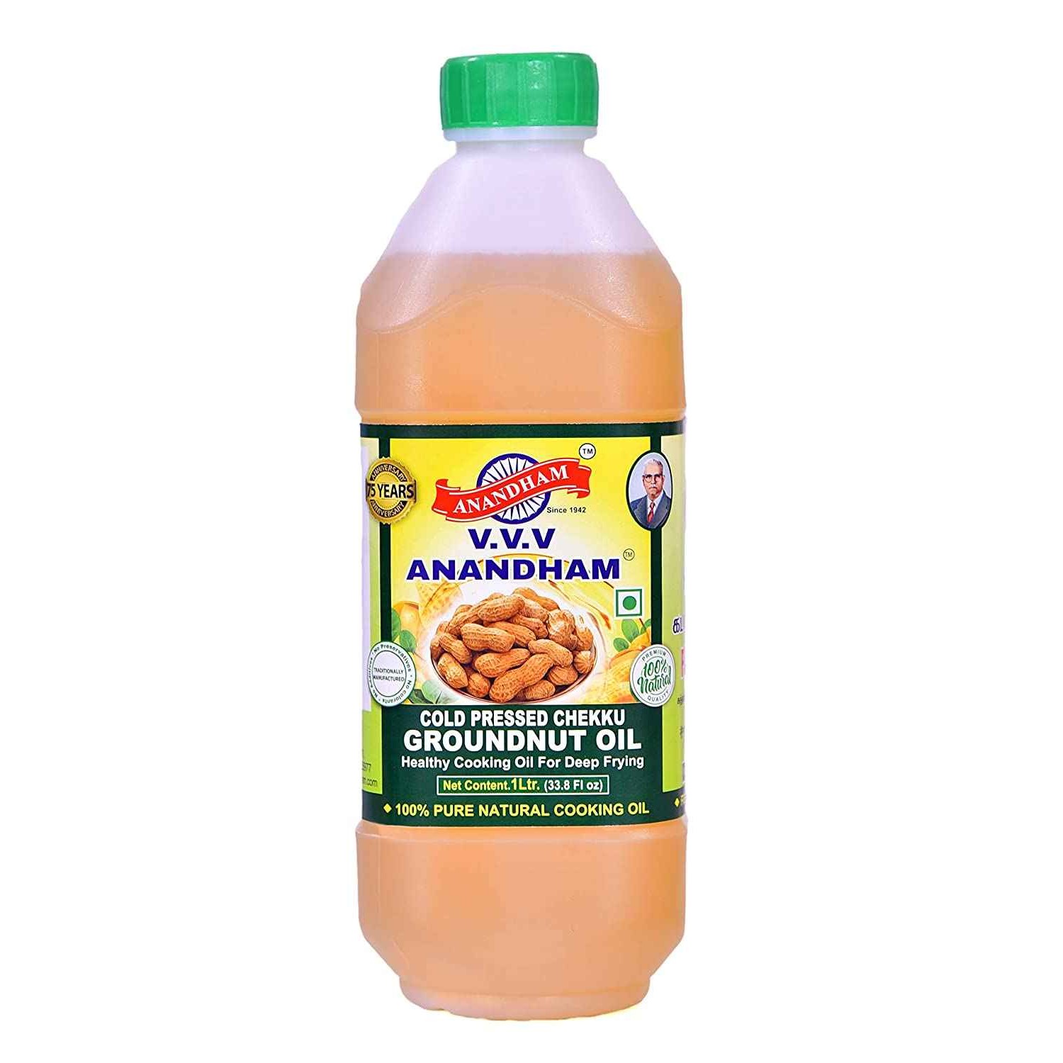 ANANDHAM COLD PRESSED GROUNDNUT  OIL 1 LTR