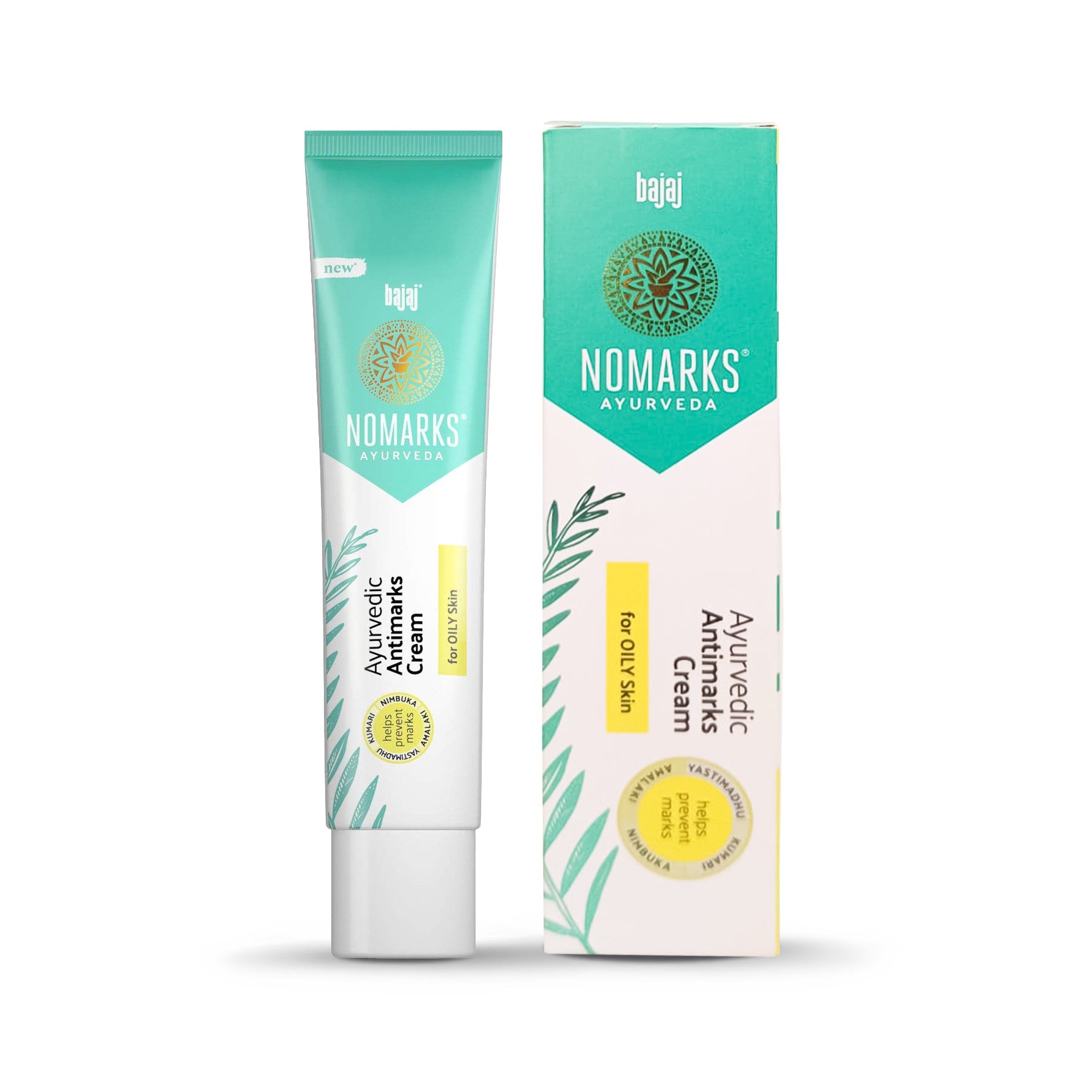 BAJAJ NOMARKS CREAM YELLOW FOR OILY SKIN 25 GM