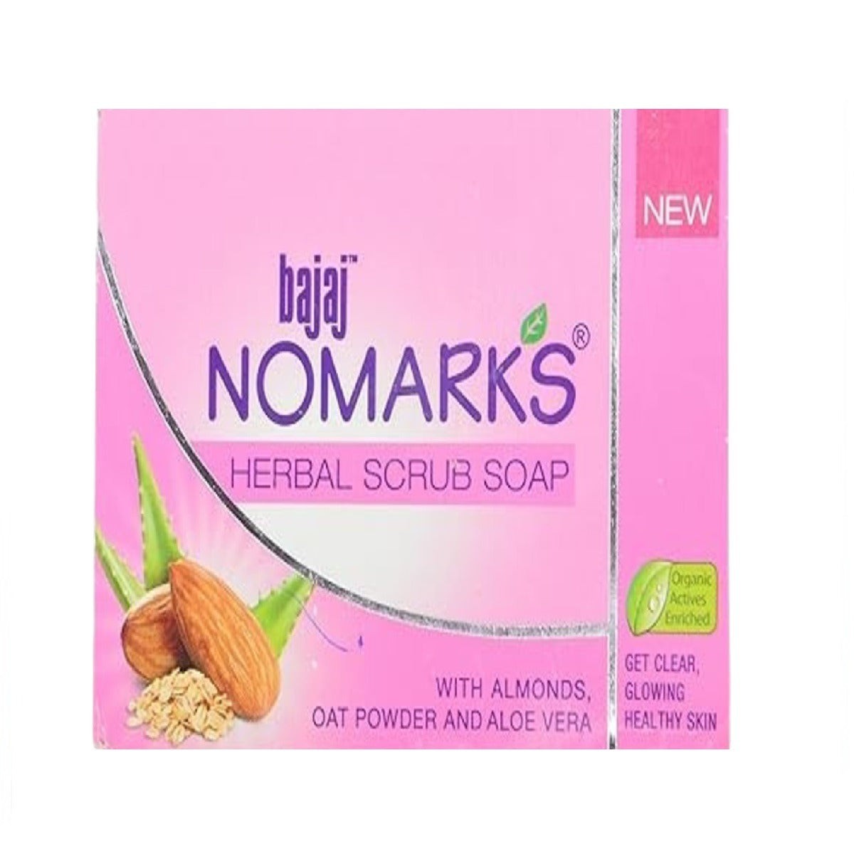 BAJAJ NOMARKS HERBAL SCRUB SOAP 125 GM