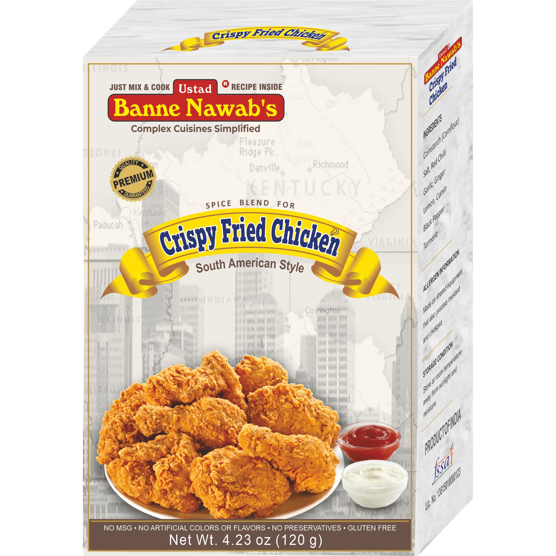 USTAD'S CRISPY FRIED CHKN MSL 119 GM