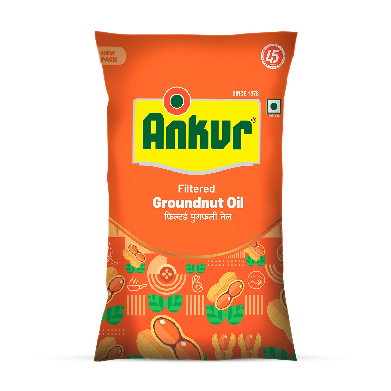 Ankur Groundnut Oil  1 LTR