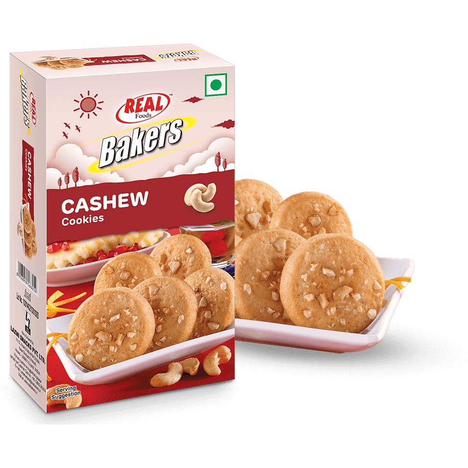 REAL BITES CASHEW COOKIES 200 GM