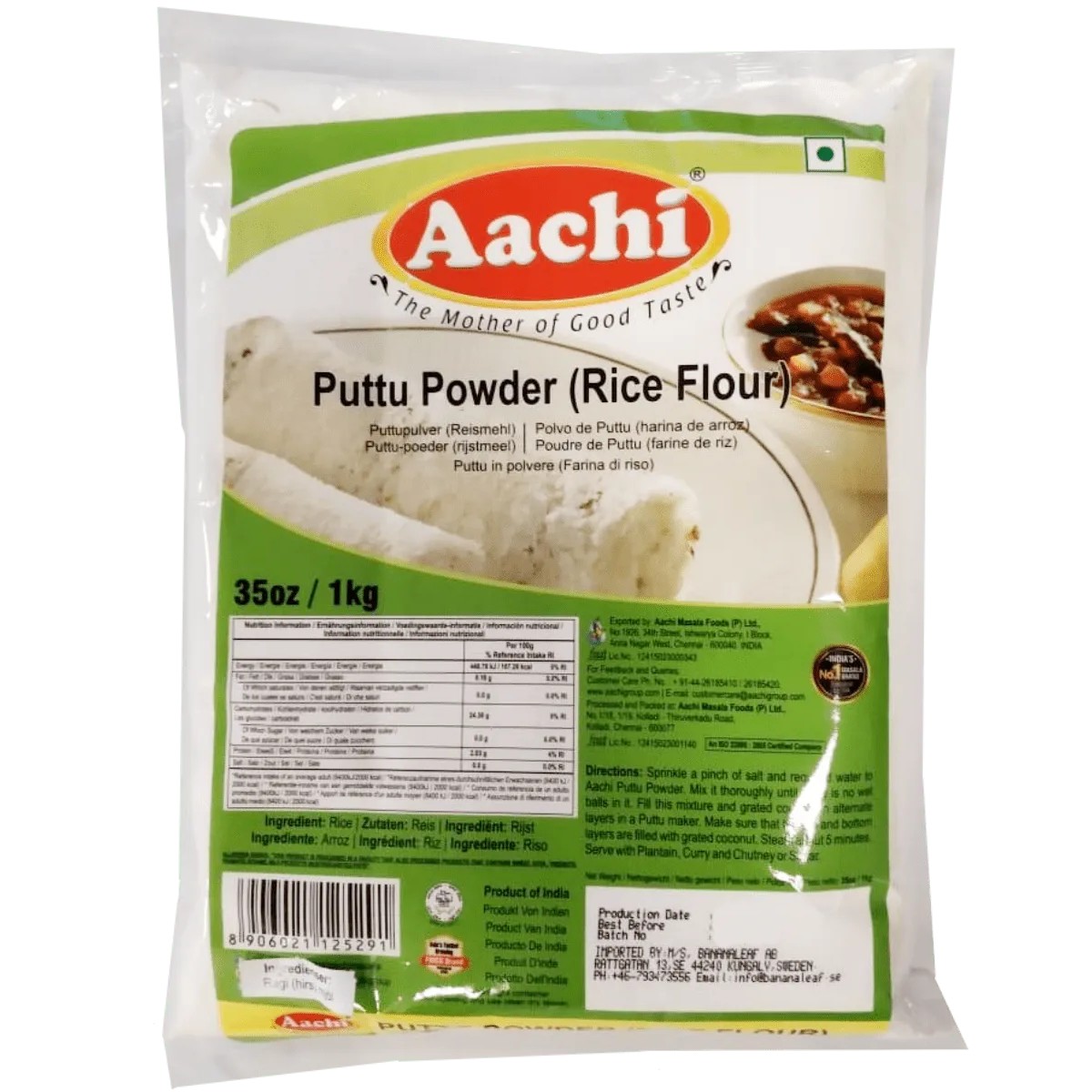 Aachi Puttu Powder 35 OZ