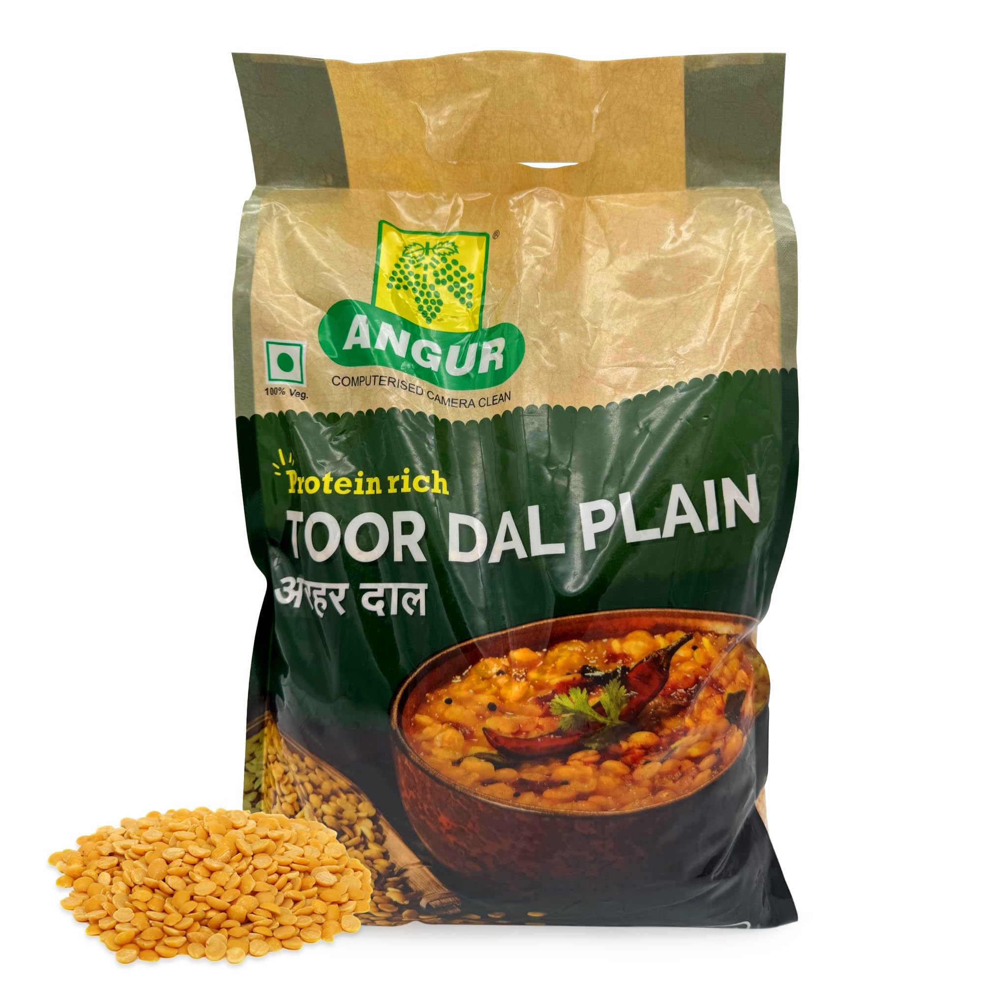 ANGUR TOOR DAL DRY PLAIN 10 LBS