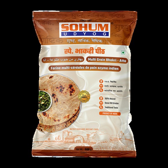 SOHUM BHAKRI ATTA 500 GM