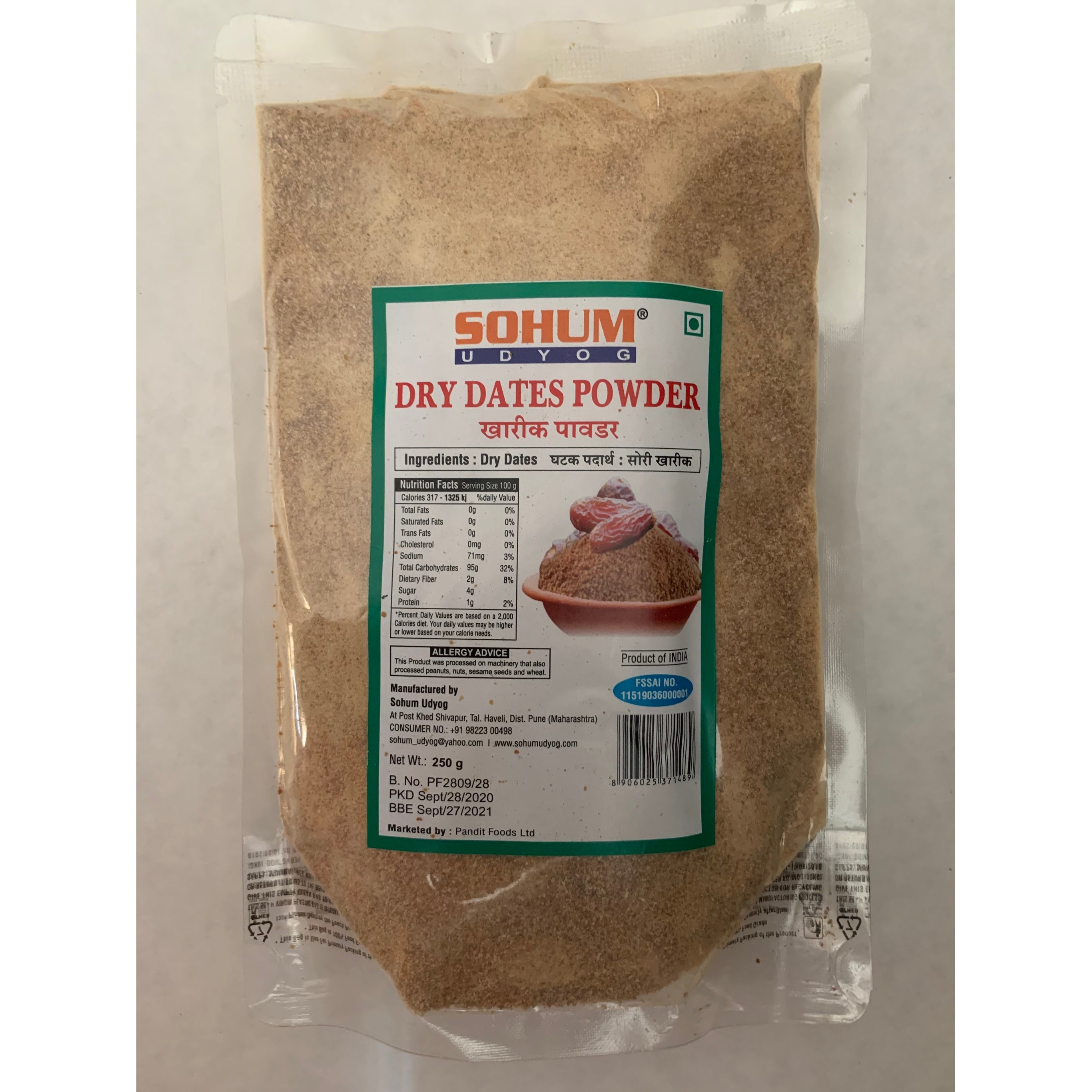 Sohum Dry Dates Powder 250 GM
