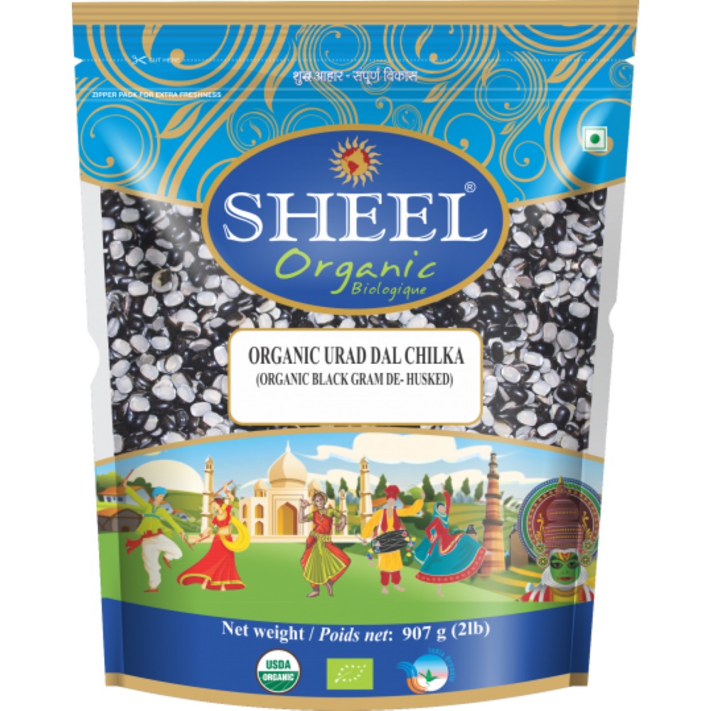 Sheel Organic Urad Daal Chilka 2 LBS