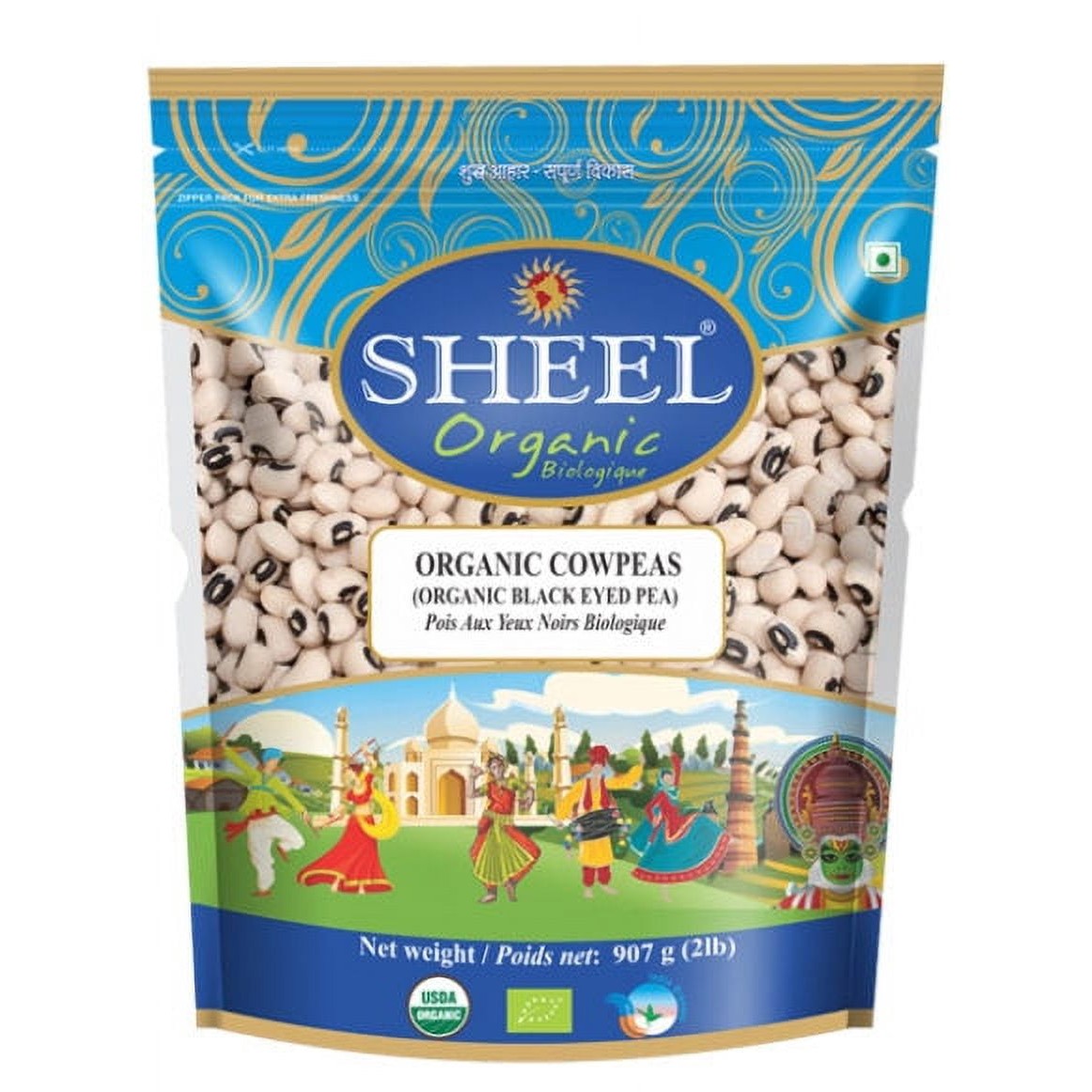 Sheel Organic Cow Peas 2 LBS