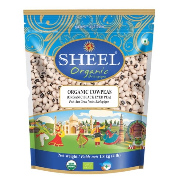 SHEEL ORGANIC COWPEAS  4 LBS