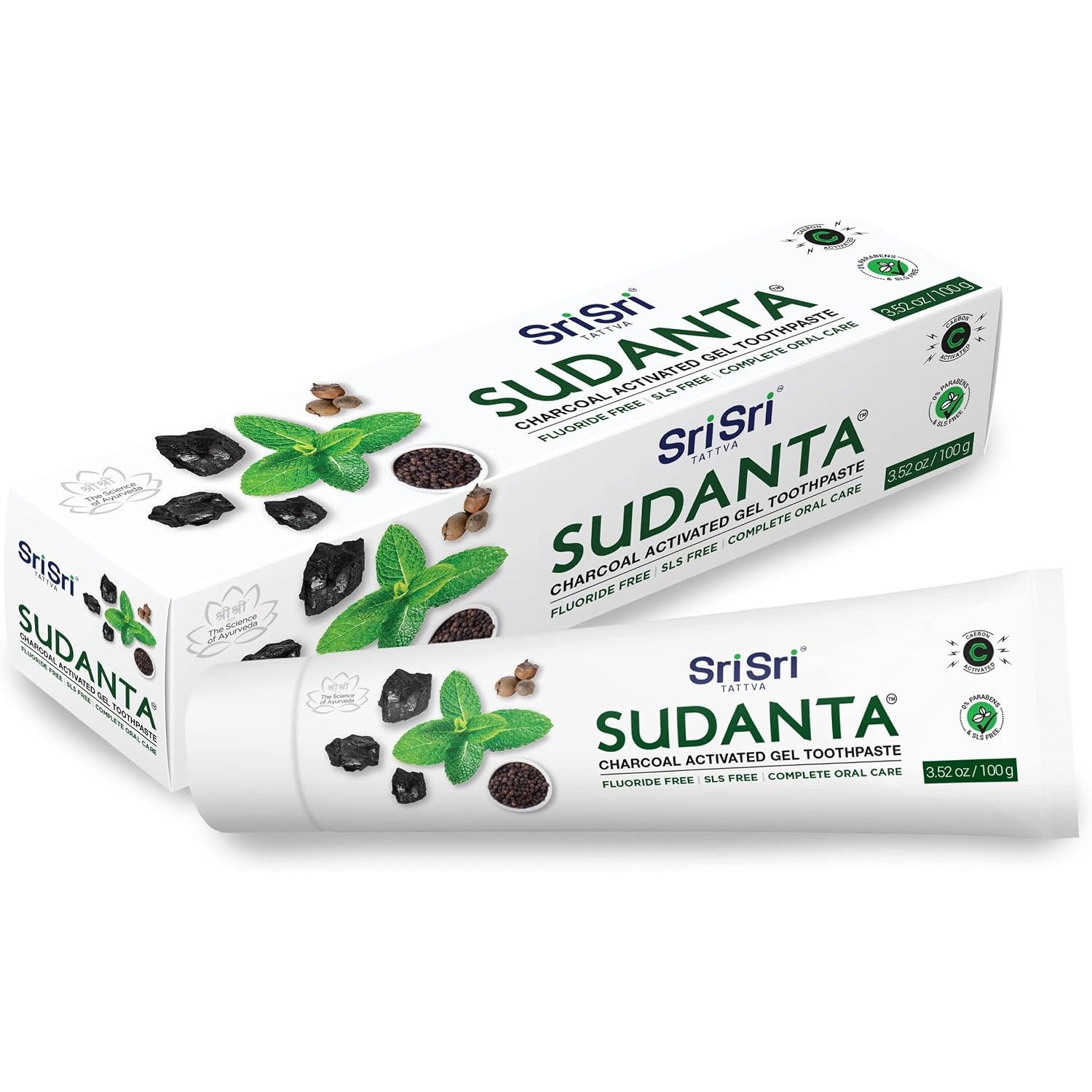 Sudanta Toothpaste Charcoal / Mint 100 GM