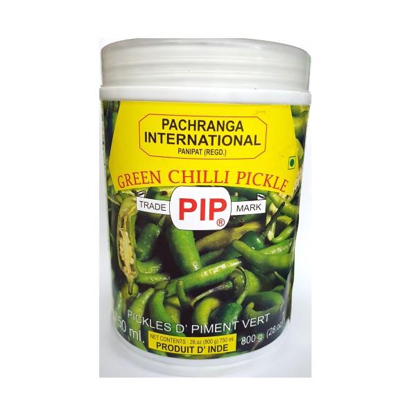 PIP LIME GREEN CHILLI PICKLE 800 GM