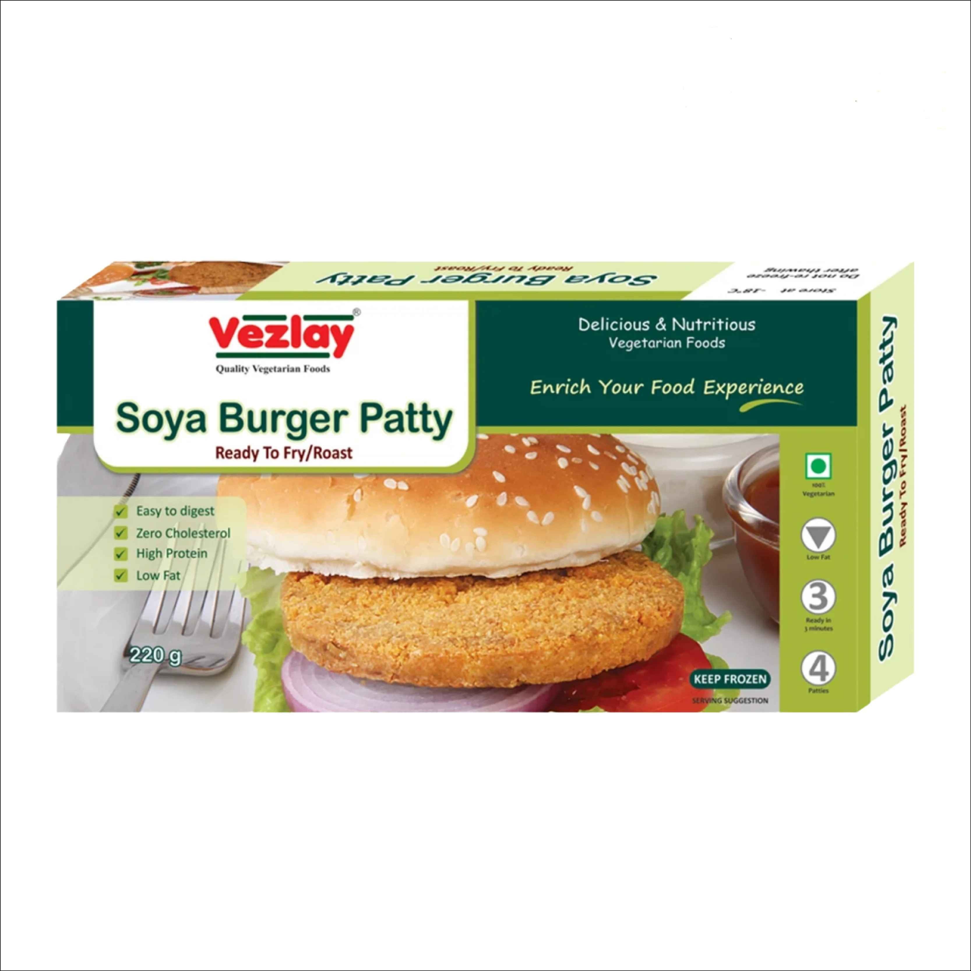 Vezlay Soya Burger Patty 220 GM