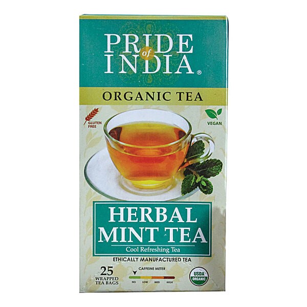 PRIDE INDIA ORG HERBAL MINT TEA 25 BAG
