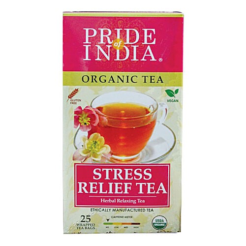 PRIDE INDIA ORG STRESS RELIFE TEA 25 BAG