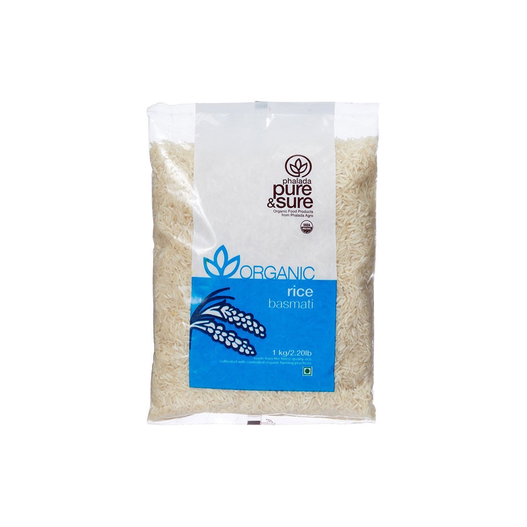 Pure & Sure Basmati Rice Organic (Phalada) 10 LBS