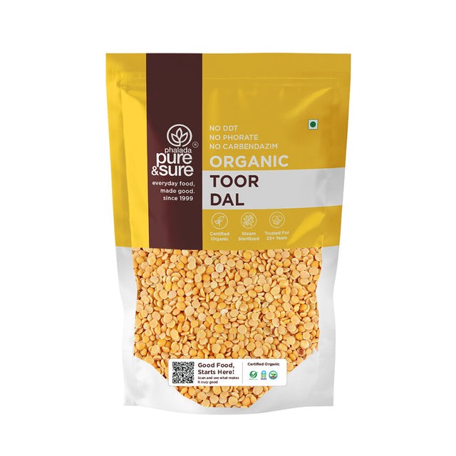 Pure & Sure Toor Dal Organic (Phalada) 2 LBS