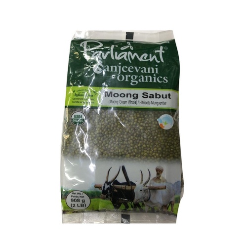 SANJEEVANI  ORGANIC MOONG WHOLE 4 LBS