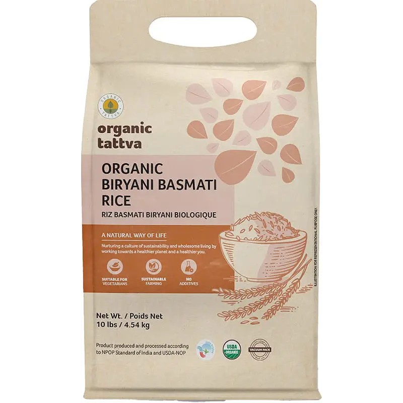 ORGANIC BIRYANI BASMATI RICE 10 LBS