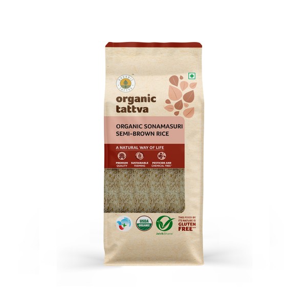 Tattva Organic Brown Sona Masoori 4 LBS 4 LBS