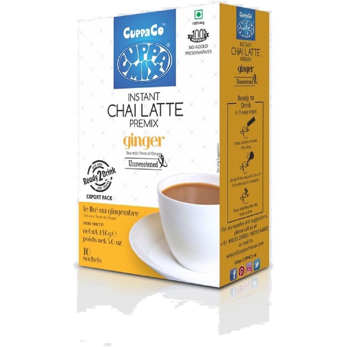 Cuppaco Instant.Ginger 10 COUNT