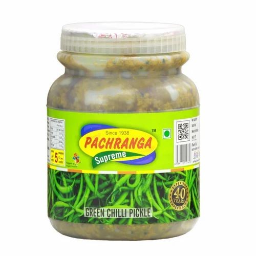 Pachrangas Green Chilli Pickle 2.2 LBS