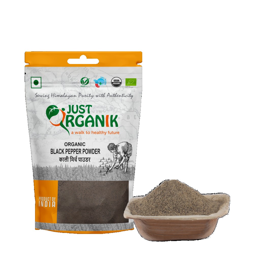 JUST ORGANIC BLACK PEPPER POWDER 50 GM